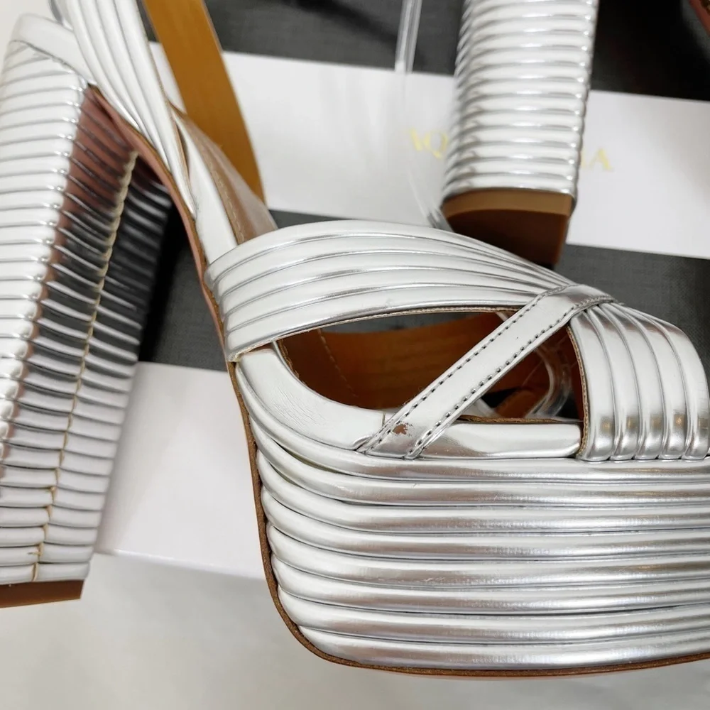 Aquazzura Sundance Plateau Platform Heels